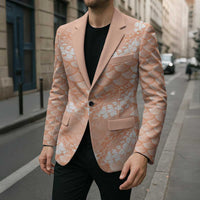 Apricot Mermaid Puakenikeni Maile Lei Blazer LT01 - Polynesian Pride