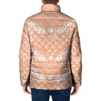 Apricot Mermaid Puakenikeni Maile Lei Padded Jacket LT01 - Polynesian Pride