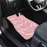 Soft Pink Mermaid Puakenikeni Maile Lei Car Mats LT01 - Polynesian Pride