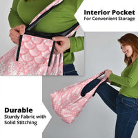 Soft Pink Mermaid Puakenikeni Maile Lei Grocery Bag LT01 - Polynesian Pride