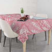 Soft Pink Mermaid Puakenikeni Maile Lei Tablecloth LT01 - Polynesian Pride