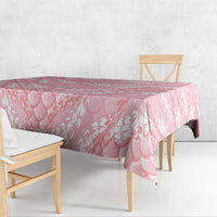 Soft Pink Mermaid Puakenikeni Maile Lei Tablecloth LT01 - Polynesian Pride