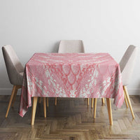 Soft Pink Mermaid Puakenikeni Maile Lei Tablecloth LT01 - Polynesian Pride