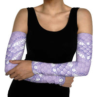 Lilac Mermaid Puakenikeni Maile Lei Arm Sleeves LT01 - Polynesian Pride