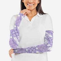 Lilac Mermaid Puakenikeni Maile Lei Arm Sleeves LT01 - Polynesian Pride