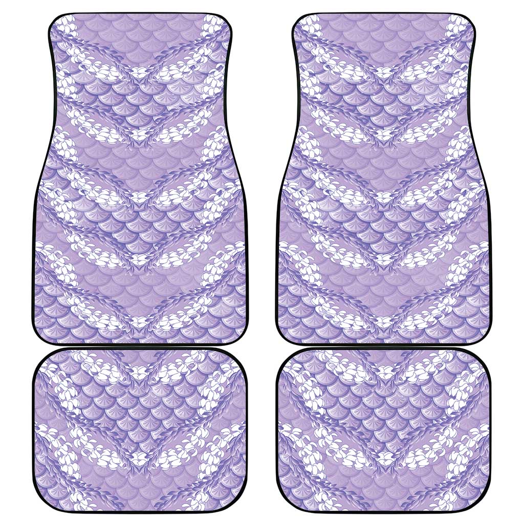 Lilac Mermaid Puakenikeni Maile Lei Car Mats LT01 - Polynesian Pride