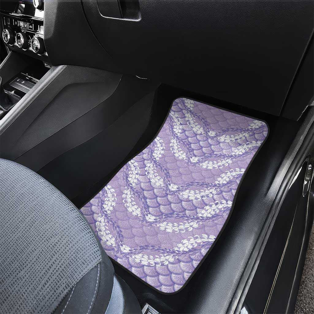 Lilac Mermaid Puakenikeni Maile Lei Car Mats LT01 - Polynesian Pride