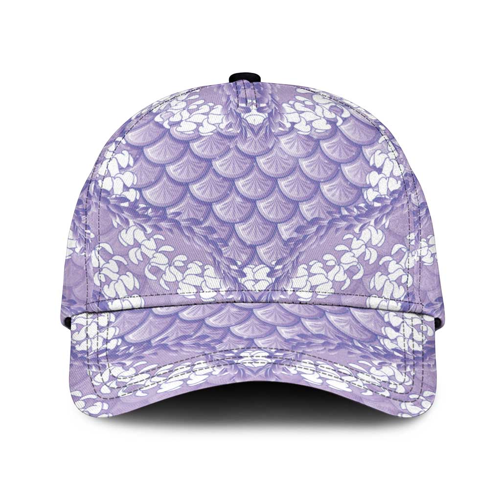 Lilac Mermaid Puakenikeni Maile Lei Classic Cap LT01 Universal Fit Purple - Polynesian Pride