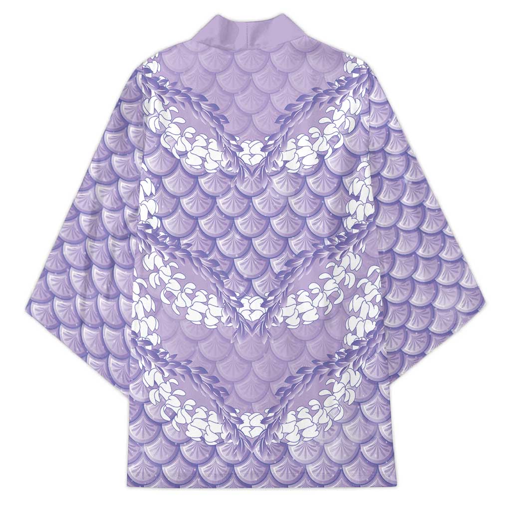 Lilac Mermaid Puakenikeni Maile Lei Kimono LT01 - Polynesian Pride