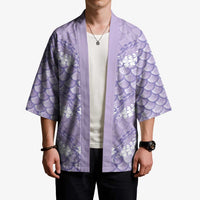 Lilac Mermaid Puakenikeni Maile Lei Kimono LT01 - Polynesian Pride