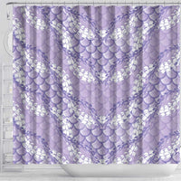 Lilac Mermaid Puakenikeni Maile Lei Shower Curtain LT01 - Polynesian Pride