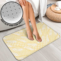 Pastel Yellow Mermaid Puakenikeni Maile Lei Bathroom Set LT01 - Polynesian Pride