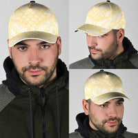 Pastel Yellow Mermaid Puakenikeni Maile Lei Classic Cap LT01 - Polynesian Pride