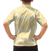 Pastel Yellow Mermaid Puakenikeni Maile Lei Hawaiian Shirt LT01 - Polynesian Pride