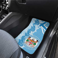 Personalised Fiji Day Car Mats Fijian Map Hibiscus Tapa Pattern LT01 - Polynesian Pride
