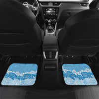 Personalised Fiji Day Car Mats Fijian Map Hibiscus Tapa Pattern LT01 Set 2pcs - Back Blue - Polynesian Pride