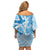 Personalised Fiji Day Family Matching Off Shoulder Short Dress and Hawaiian Shirt Fijian Map Hibiscus Tapa Pattern LT01