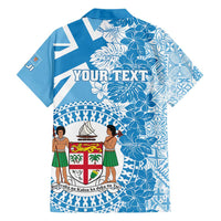 Personalised Fiji Day Hawaiian Shirt Fijian Map Hibiscus Tapa Pattern LT01 - Polynesian Pride