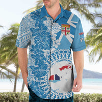 Personalised Fiji Day Hawaiian Shirt Fijian Map Hibiscus Tapa Pattern LT01 - Polynesian Pride