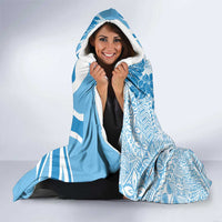 Personalised Fiji Day Hooded Blanket Fijian Map Hibiscus Tapa Pattern LT01 - Polynesian Pride