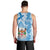 Personalised Fiji Day Men Tank Top Fijian Map Hibiscus Tapa Pattern LT01