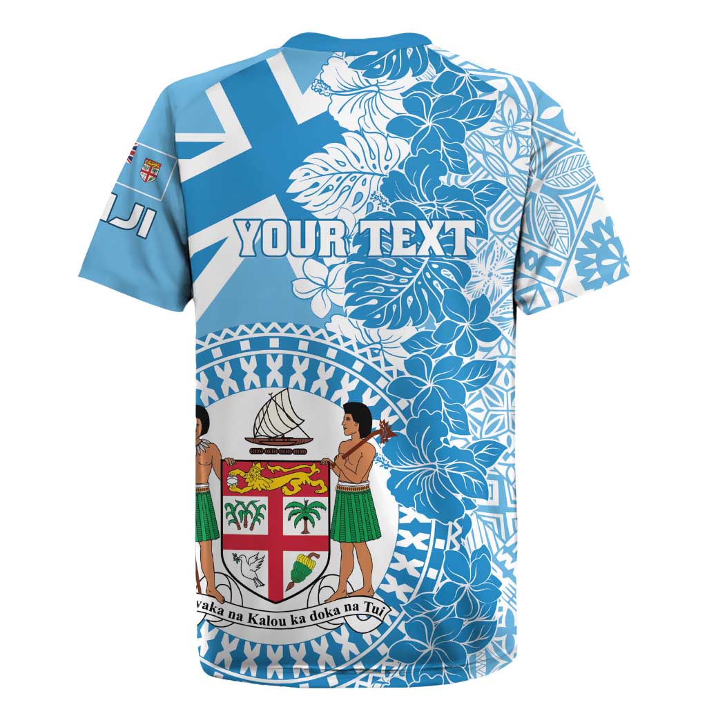 Personalised Fiji Day Rugby Jersey Fijian Map Hibiscus Tapa Pattern LT01 - Polynesian Pride