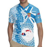 Personalised Fiji Day Rugby Jersey Fijian Map Hibiscus Tapa Pattern LT01 - Polynesian Pride