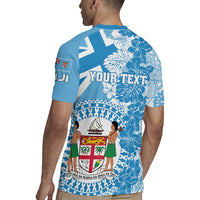 Personalised Fiji Day Rugby Jersey Fijian Map Hibiscus Tapa Pattern LT01 - Polynesian Pride