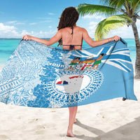 Personalised Fiji Day Sarong Fijian Map Hibiscus Tapa Pattern LT01 - Polynesian Pride