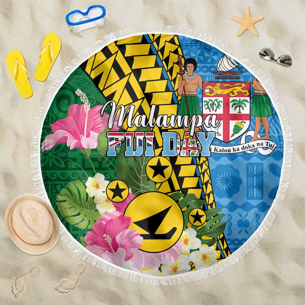 Malampa Fiji Day Beach Blanket Tropical Tapa Pattern LT01 One Size 150cm Art - Polynesian Pride