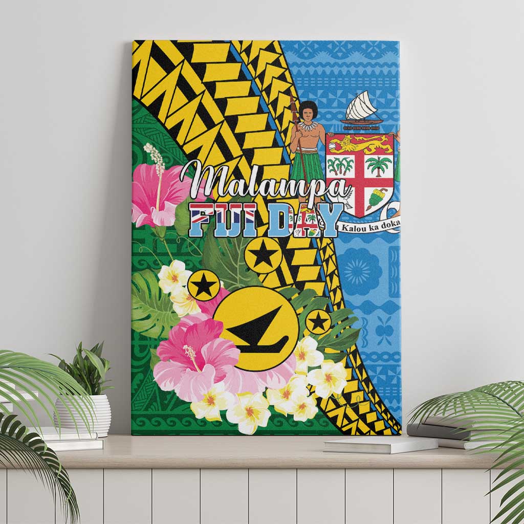 Malampa Fiji Day Canvas Wall Art Tropical Tapa Pattern LT01 - Polynesian Pride