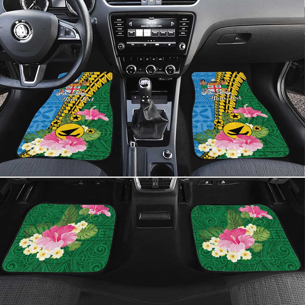 Malampa Fiji Day Car Mats Tropical Tapa Pattern LT01 Set 4pcs Art - Polynesian Pride