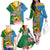 Personalised Malampa Fiji Day Family Matching Off The Shoulder Long Sleeve Dress and Hawaiian Shirt Tropical Tapa Pattern