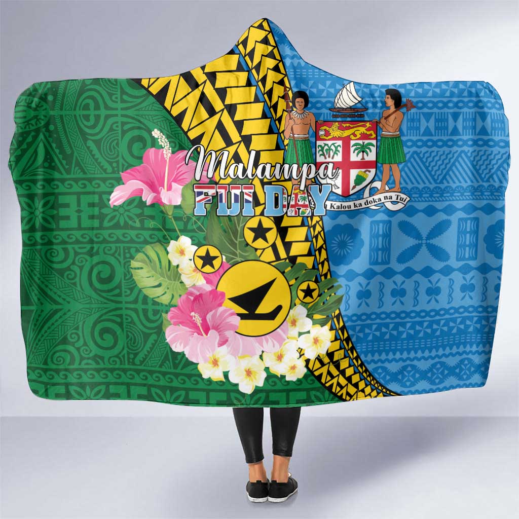 Malampa Fiji Day Hooded Blanket Tropical Tapa Pattern LT01 One Size Art - Polynesian Pride
