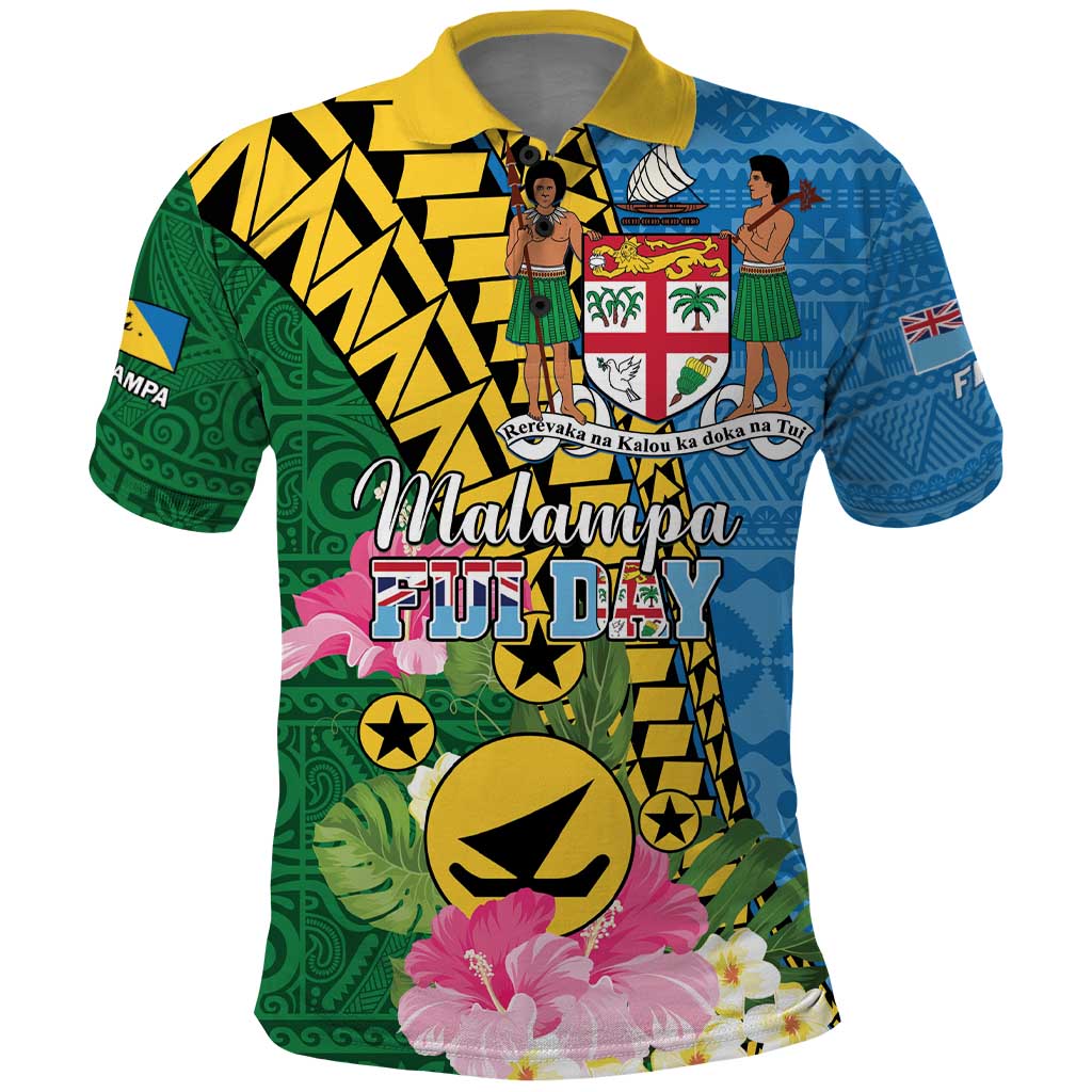 Personalised Malampa Fiji Day Polo Shirt Tropical Tapa Pattern LT01 Art - Polynesian Pride