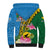 Personalised Malampa Fiji Day Sherpa Hoodie Tropical Tapa Pattern