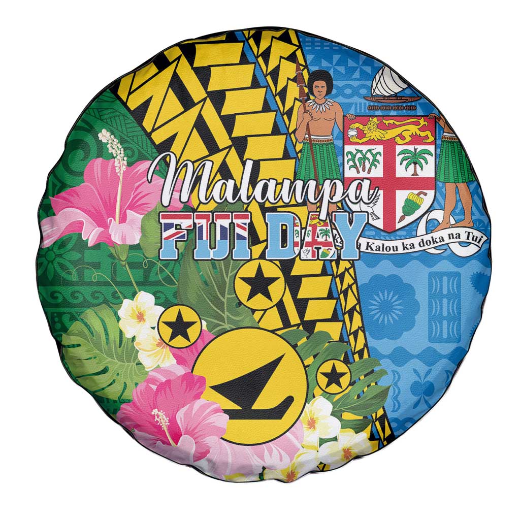 Malampa Fiji Day Spare Tire Cover Tropical Tapa Pattern LT01 - Polynesian Pride