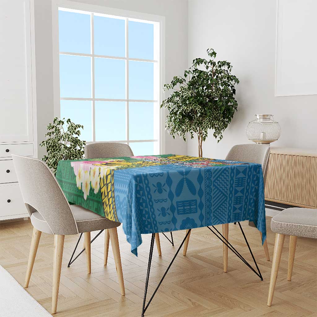 Malampa Fiji Day Tablecloth Tropical Tapa Pattern LT01 - Polynesian Pride