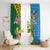 Malampa Fiji Day Window Curtain Tropical Tapa Pattern