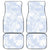 Samoa White Sunday Car Mats Plumeria Floral