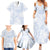 Samoa White Sunday Family Matching Summer Maxi Dress and Hawaiian Shirt Plumeria Floral