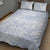 Samoa White Sunday Quilt Bed Set Plumeria Floral