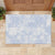 Samoa White Sunday Rubber Doormat Plumeria Floral