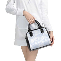 Samoa White Sunday Shoulder Handbag Plumeria Floral LT01 - Polynesian Pride