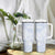 Samoa White Sunday Tumbler With Handle Plumeria Floral