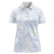 Samoa White Sunday Women Polo Shirt Plumeria Floral