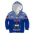 Samoa Rugby Kid Hoodie Manu Samoa Polynesian Tatoo Pattern LT01 Zip Hoodie Blue - Polynesian Pride