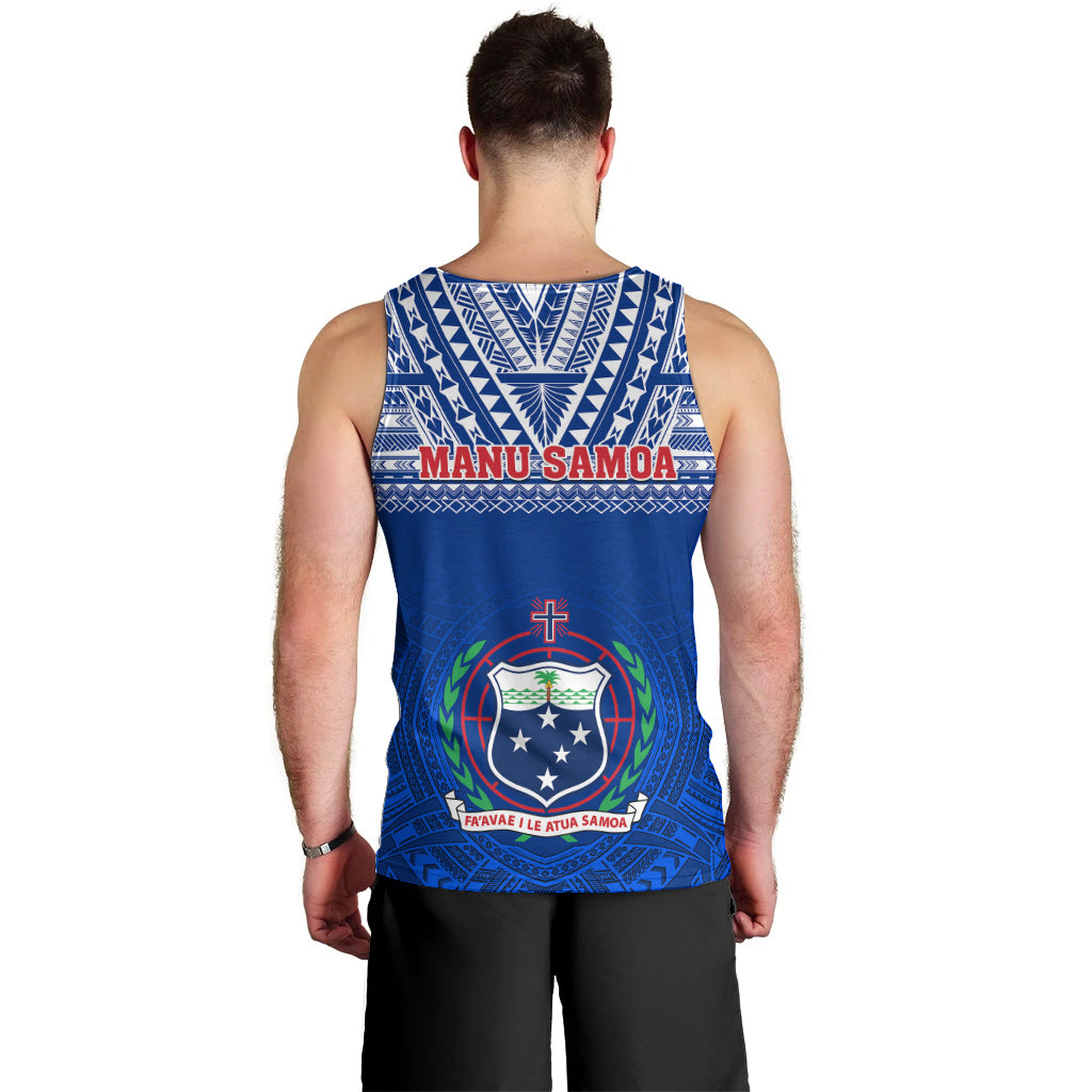 Samoa Rugby Men Tank Top Manu Samoa Polynesian Tatoo Pattern LT01 - Polynesian Pride