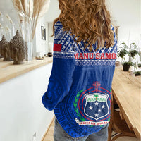 Samoa Rugby Women Casual Shirt Manu Samoa Polynesian Tatoo Pattern LT01 - Polynesian Pride