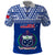 Custom Samoa Rugby Polo Shirt Manu Samoa Polynesian Tatoo Pattern LT01 Blue - Polynesian Pride